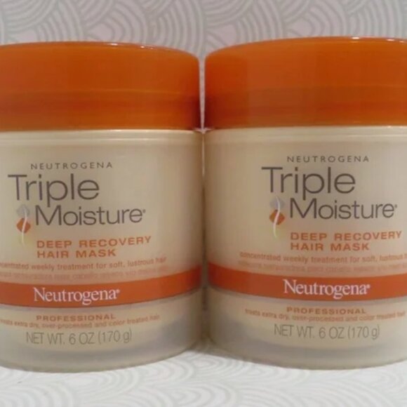 NEUTROGENA💥TRIPLE MOISTURE DEEP RECOVERY HAIR MASK 6 OZ - LOT OF 2💥 - Picture 1 of 2